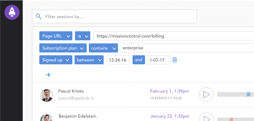 Session filters, NPM package, sessions by user - LogRocket Blog